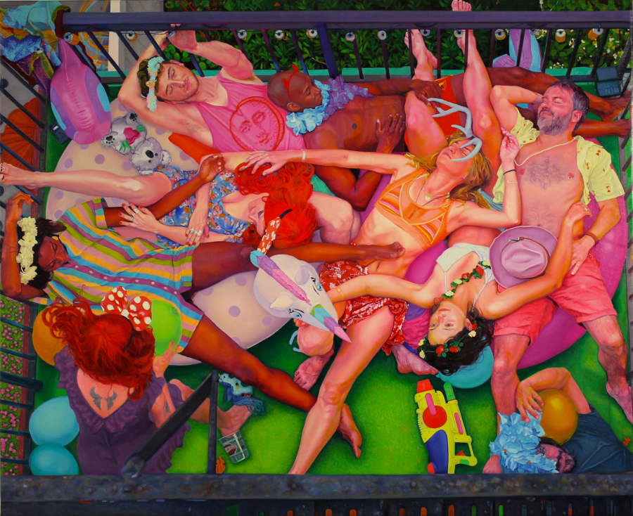 Buket Savci colourful people lying down Beautiful Bizarre 