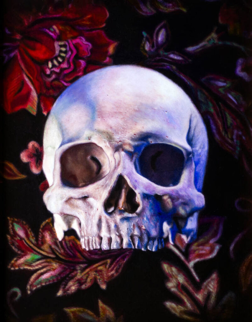 Matthew Cook skull painting