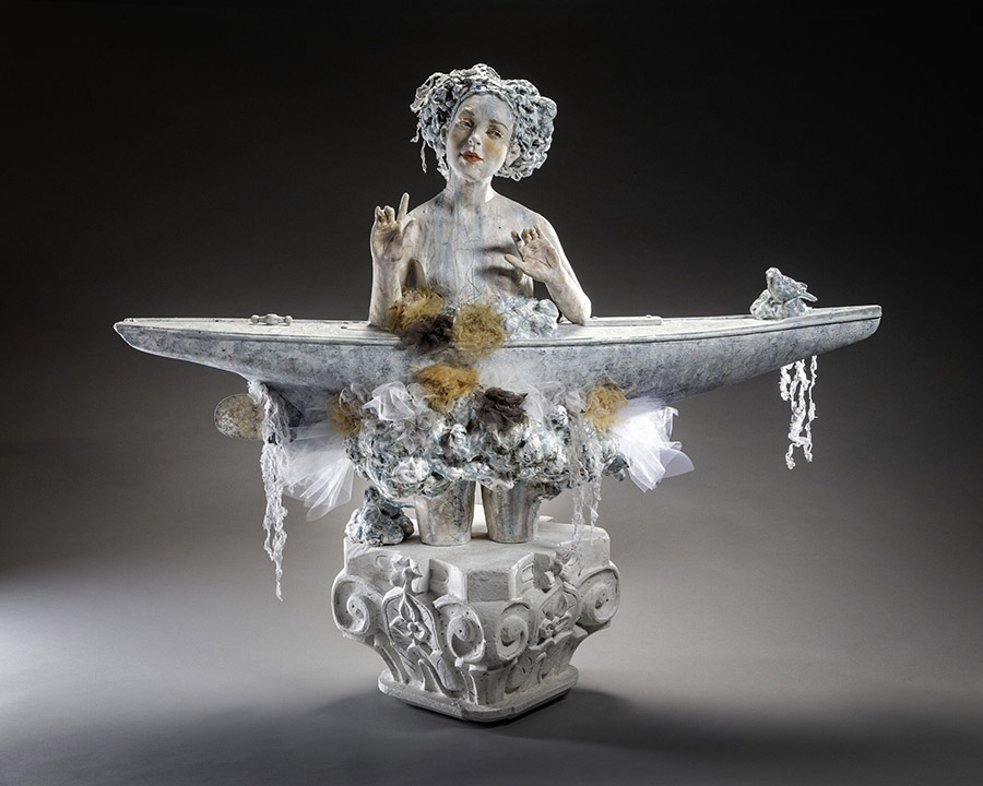 Kristen Stingle winter female sculpture