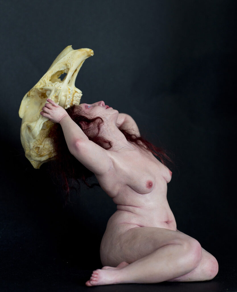 Ozlem Akin naked woman and skull  Yasha Young 