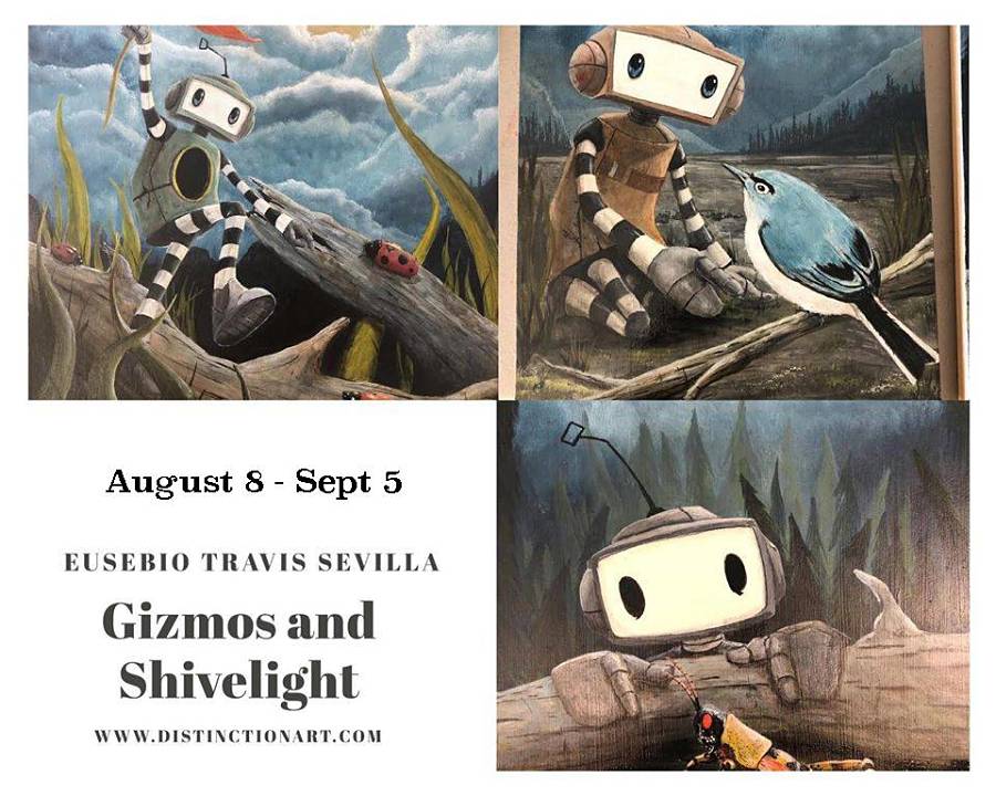 Eusebio Travis Sevilla "Gizmos and Shivelight" at Distinction Gallery