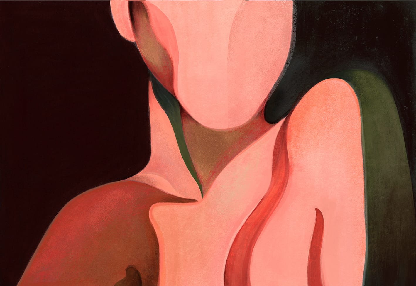 Laura Peretti painting of shoulders