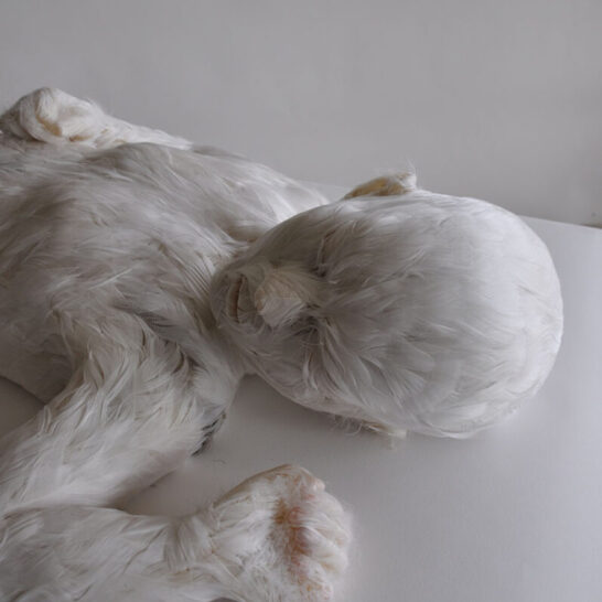 lucy glendinning - feather child sculpture