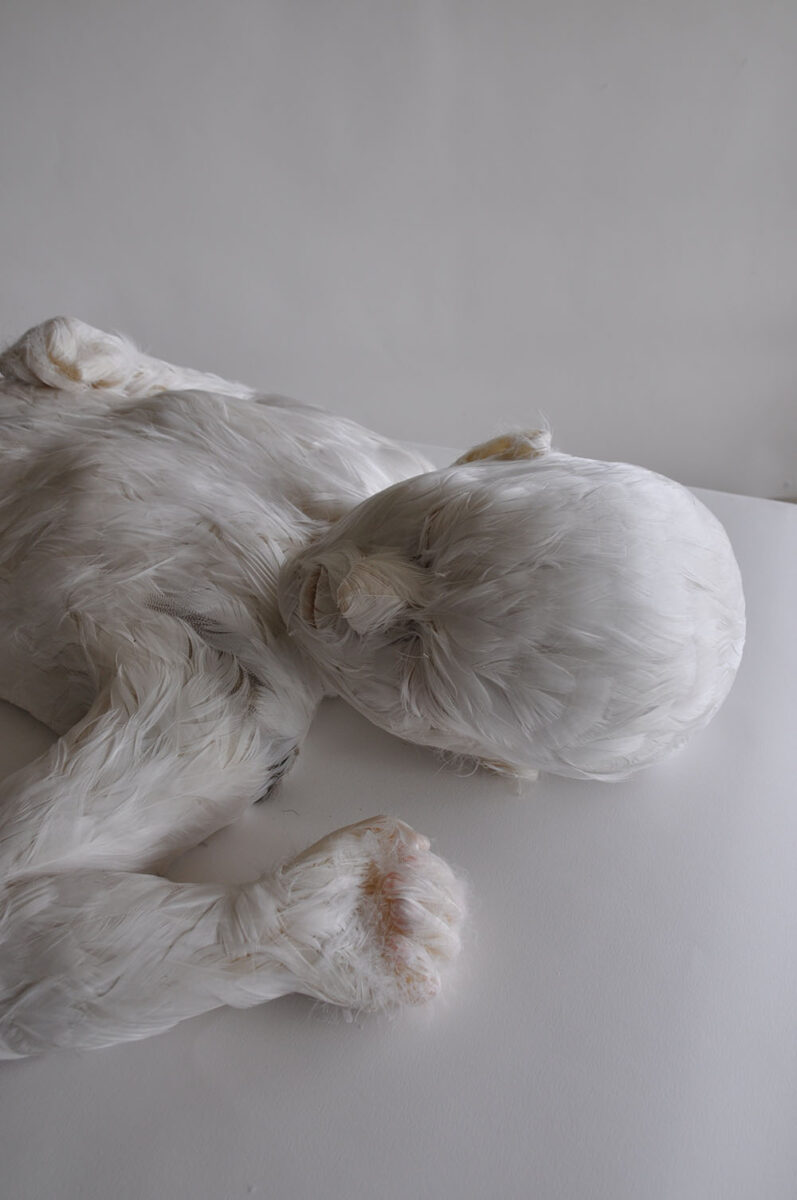 lucy glendinning - feather child sculpture