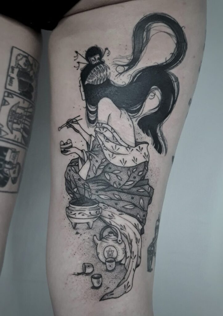 xandthedeath geisha tattoo