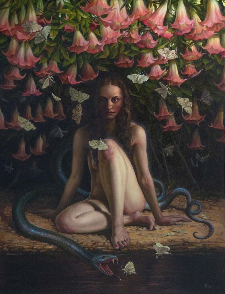 Jana Brike nude and snake