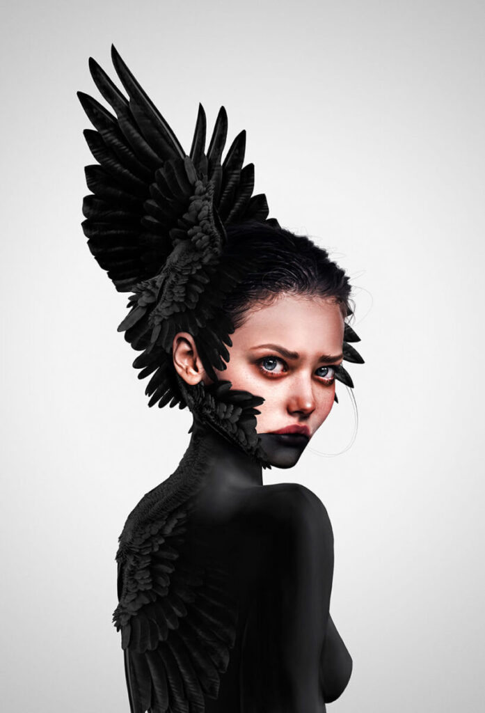 Laura H Rubin black feathers