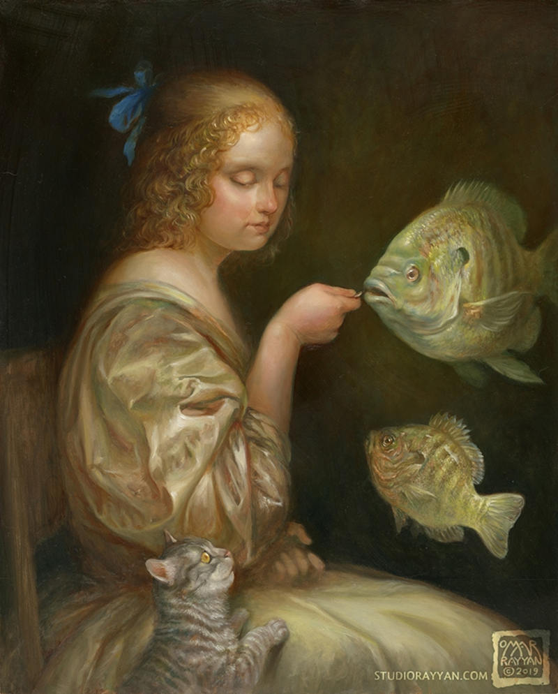 Omar Rayyan girl and fish