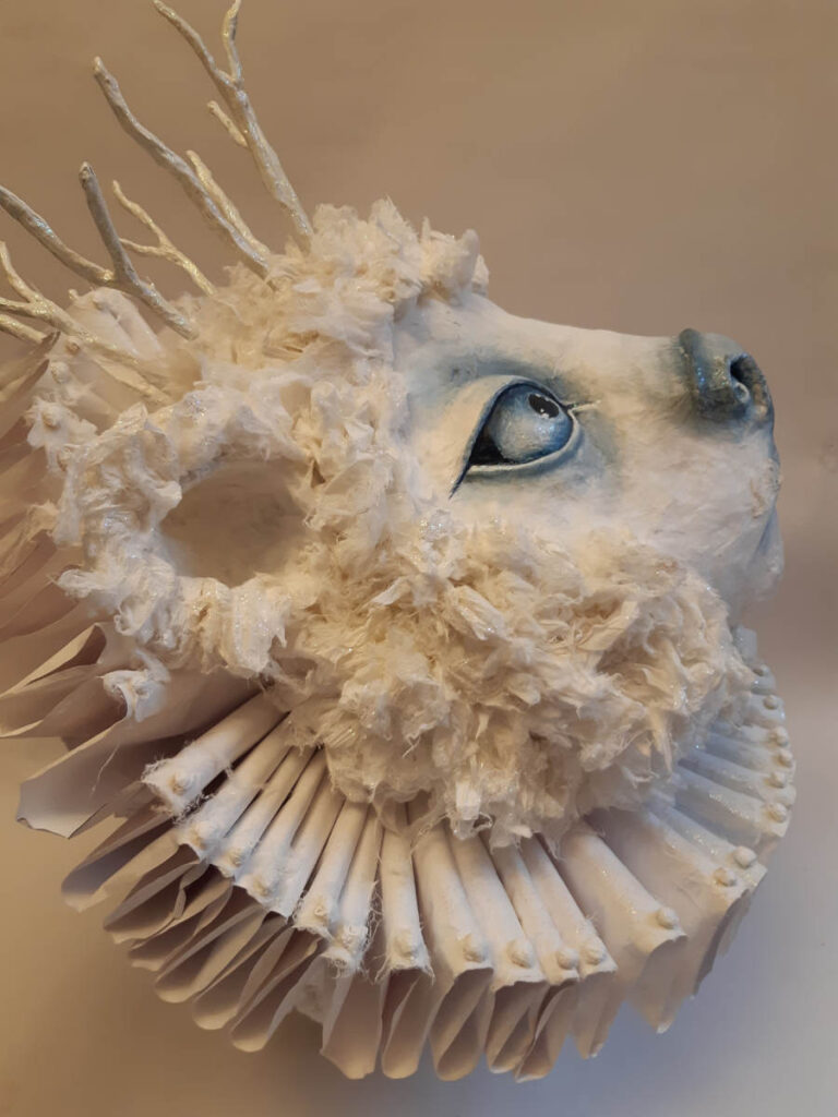 Rebecca Smith Snow Bear paper sculpture