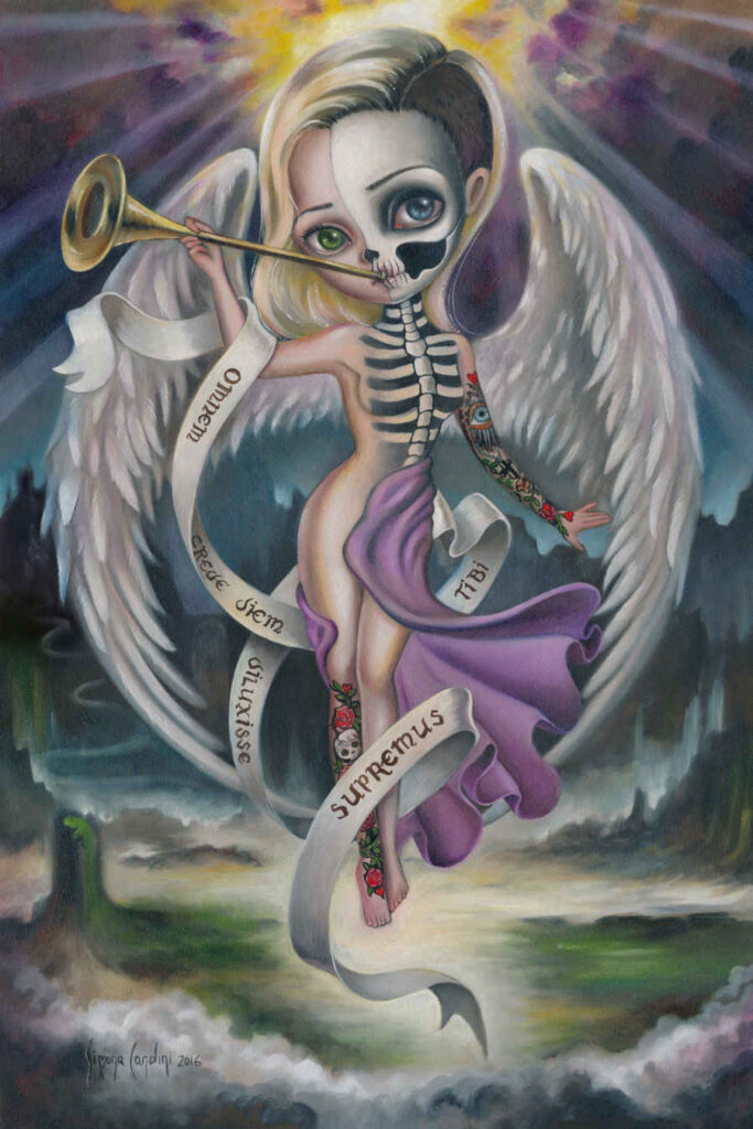 Simona Candini angel painting
