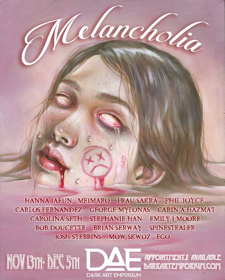 "Melancholia" Group Exhibition at The Dark Art Emporium