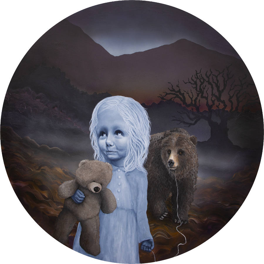 Anne Juul Chrisophersen bear girl painting