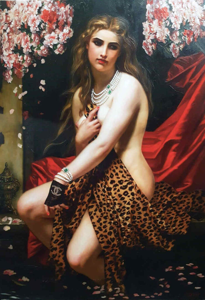Antonio Del Prete nude female painting