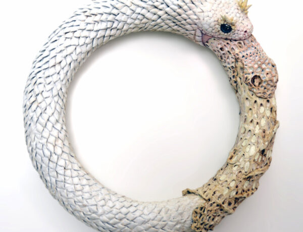 Sarah Lee white snake ouroboros