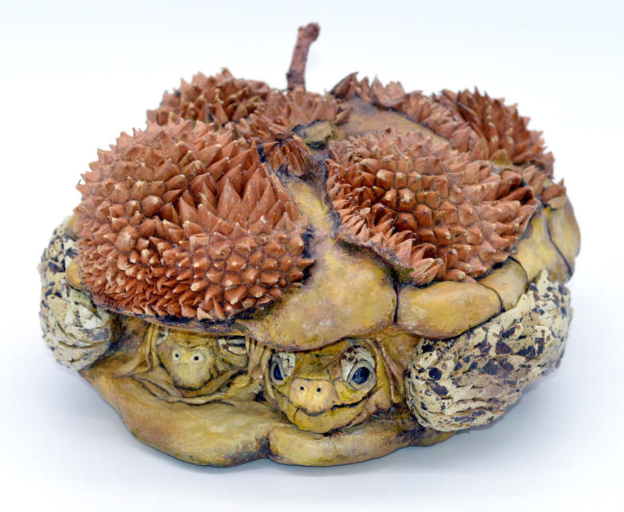 Sarah Lee durian turtle sculpture