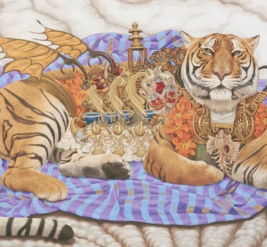 Heidi Taillefer painting of tiger
