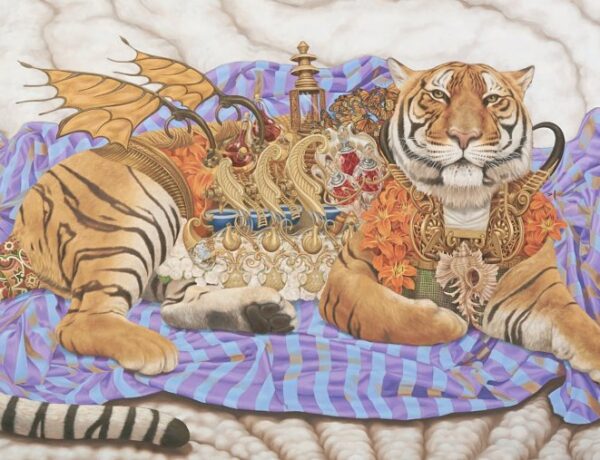 Heidi Taillefer painting of tiger