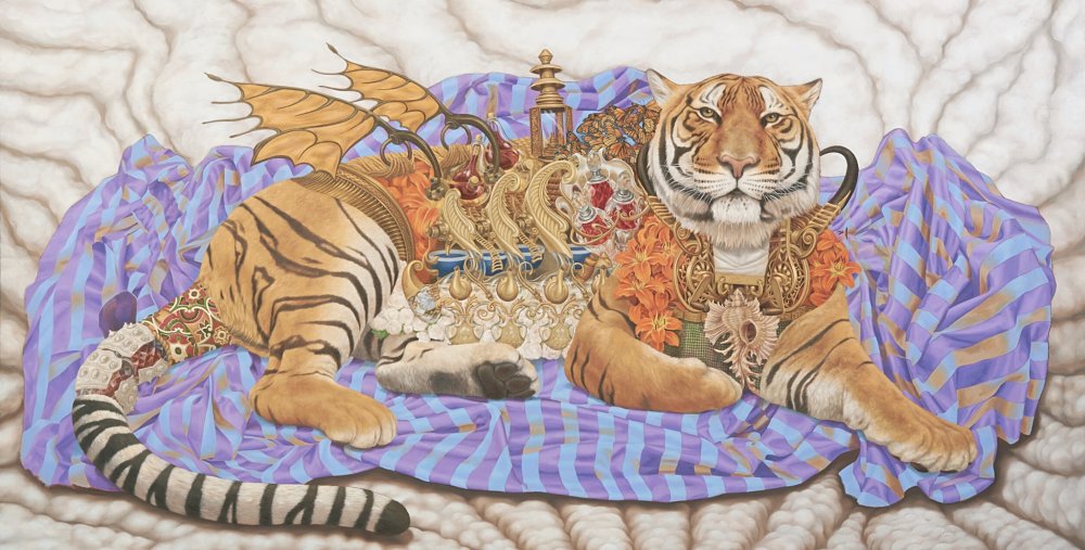 Heidi Taillefer painting of tiger