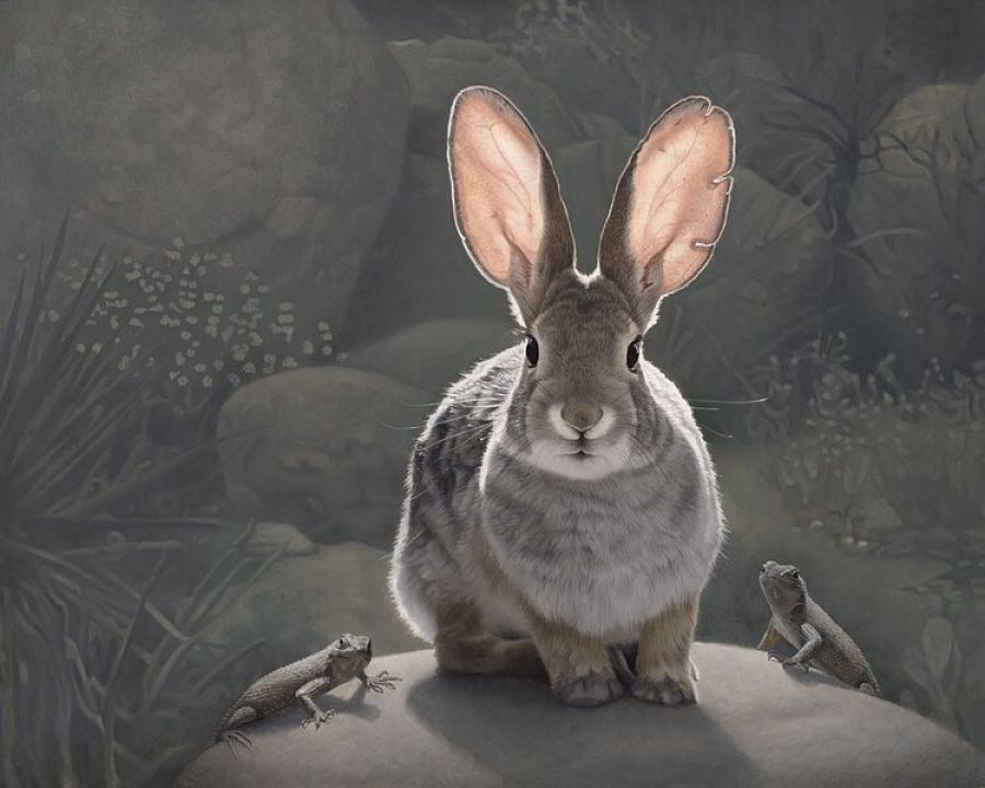 Susan McDonnell guardians rabbit painting 