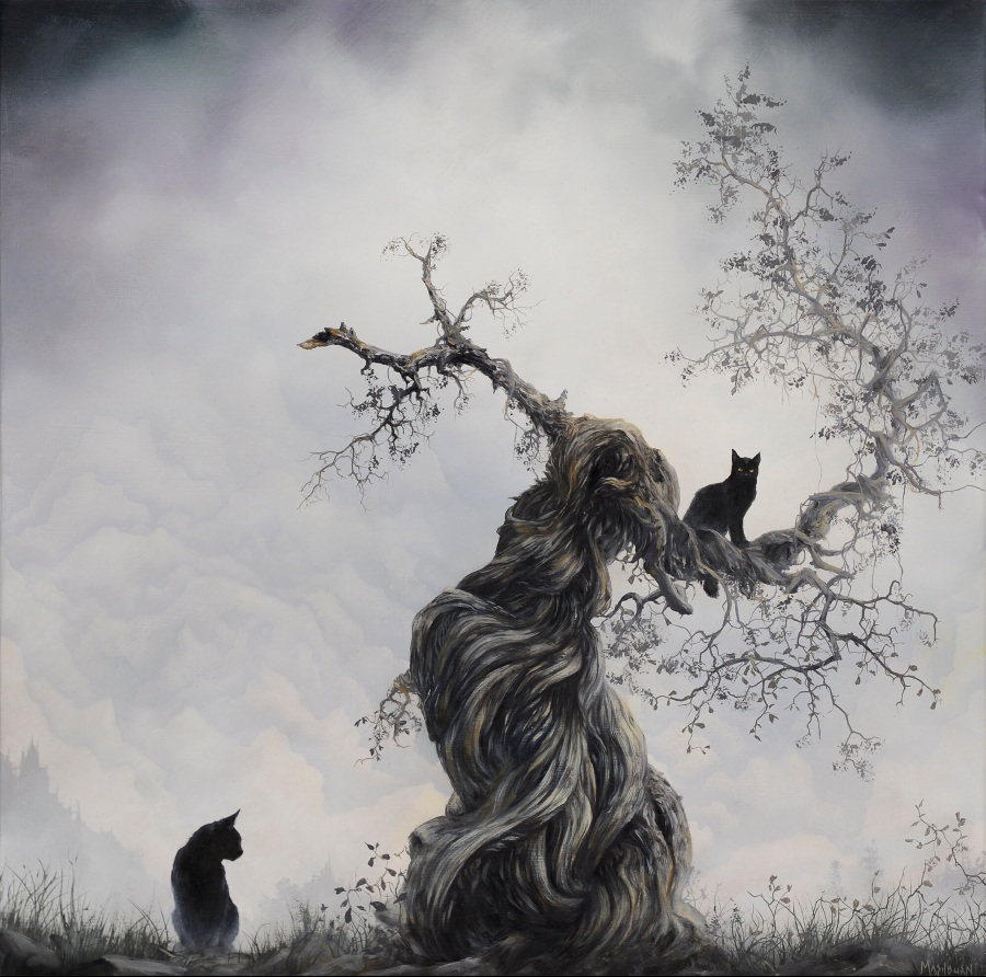 Brian Mashburn Dark Surrealistic Nature Wildlife Oil Painting