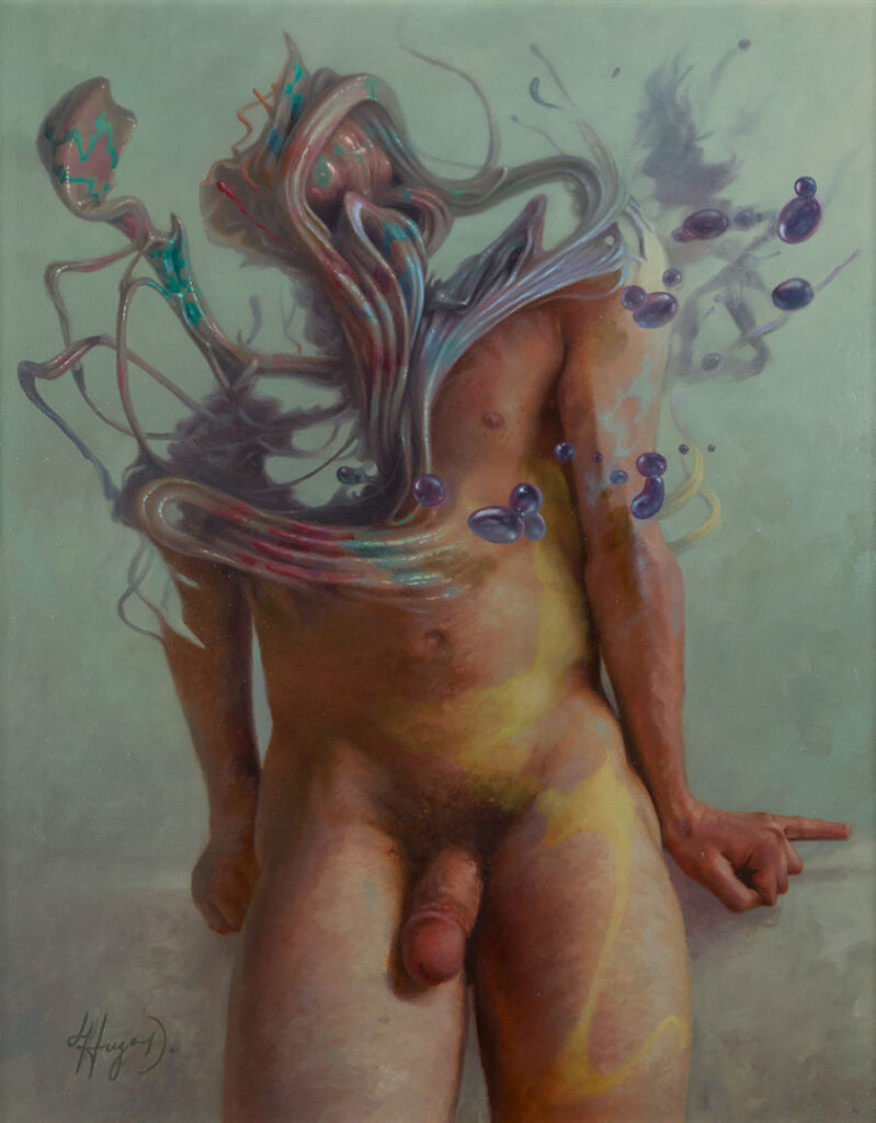 Hugo D. Villa metamorphosis exhibition nude painting 