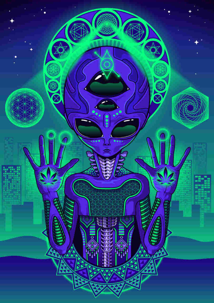 Dana Ulama psychedelic alien Natural Cannabis Company