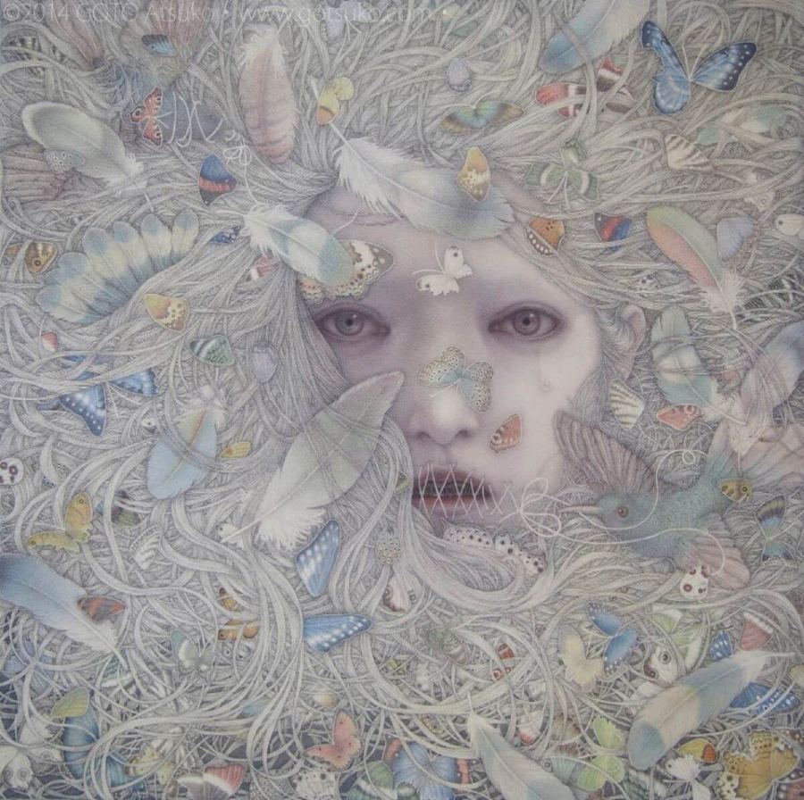 Goto Atsuko Dark Surrealism Painting