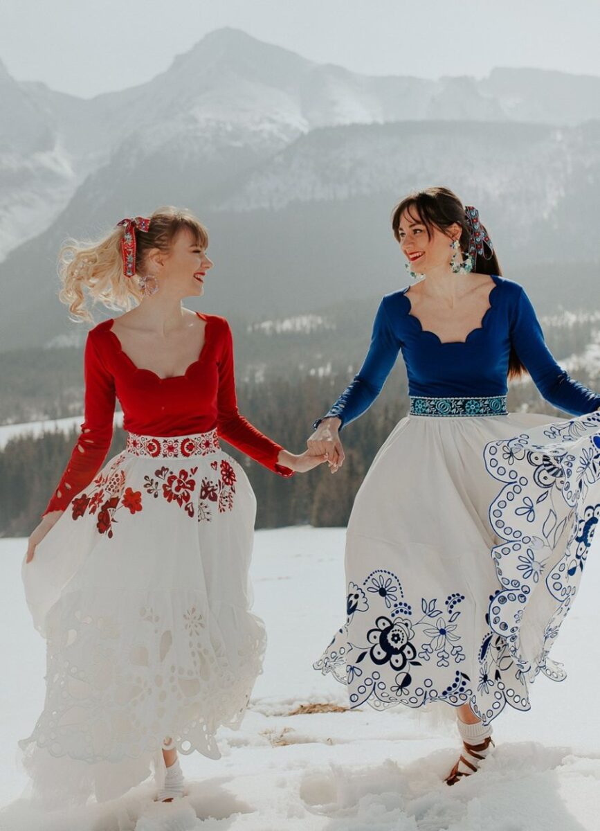 Jaroslava-Wurll-Kocanova-Red-Blue-Embroidered-Dresses