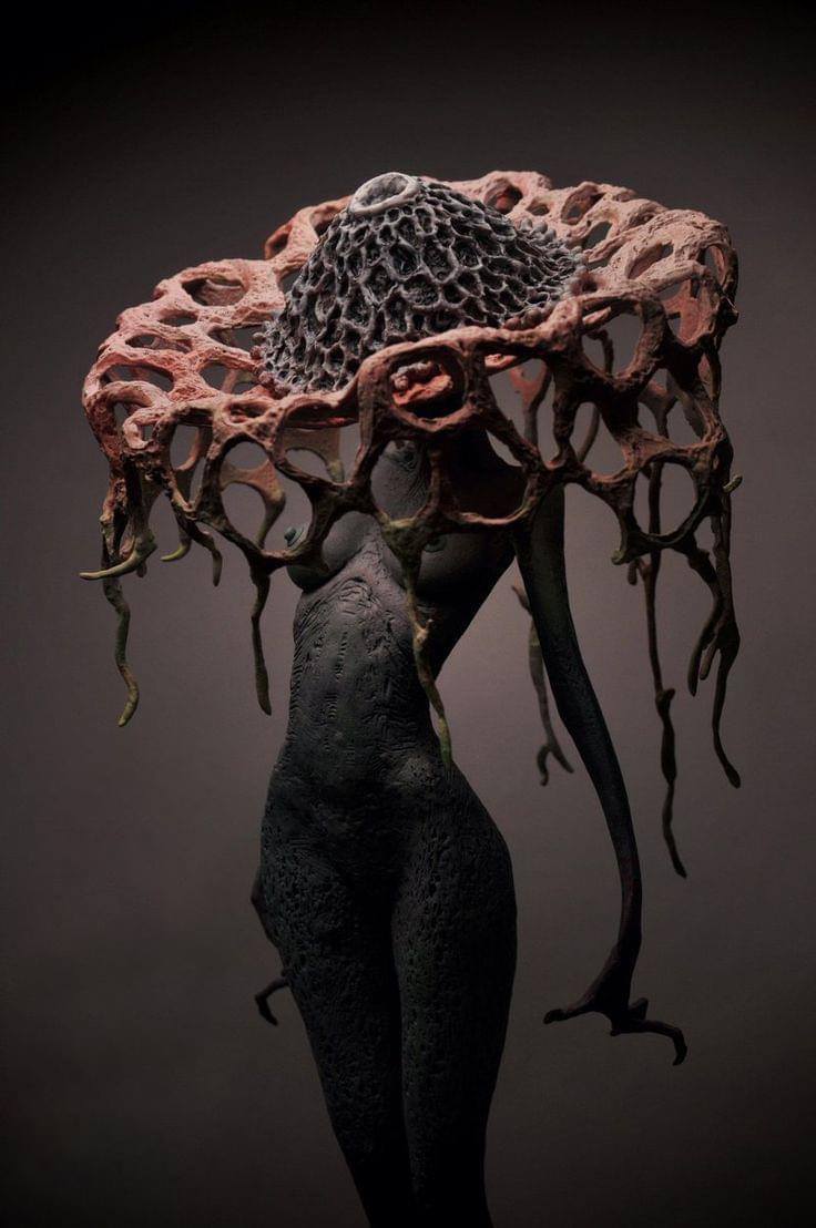 Skink Chen Surreal Figurative Sculpture