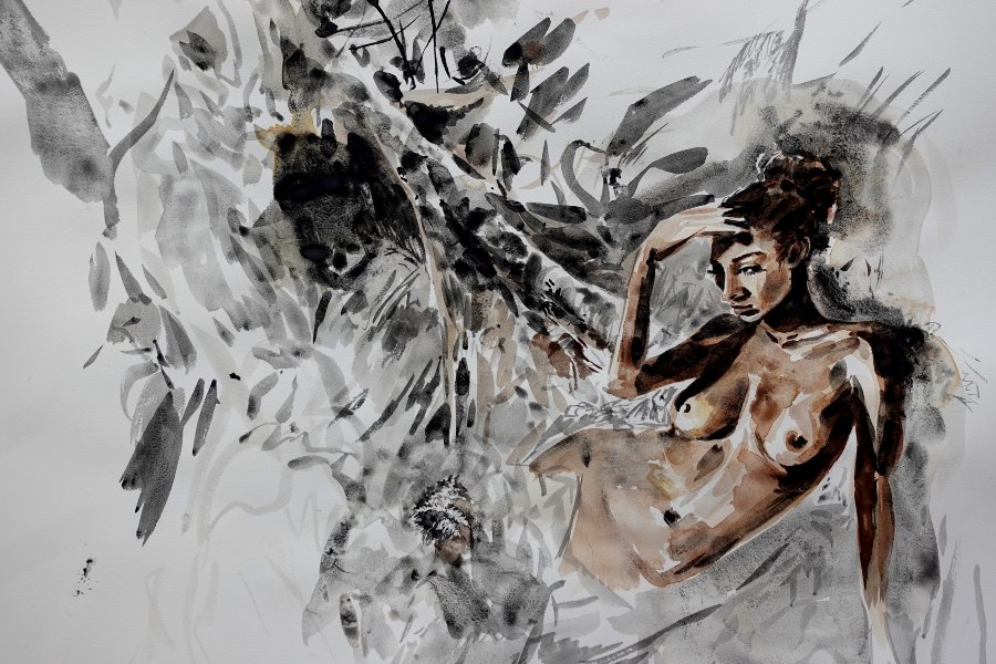 Ekaterina-Popova-Watercolor-Nude