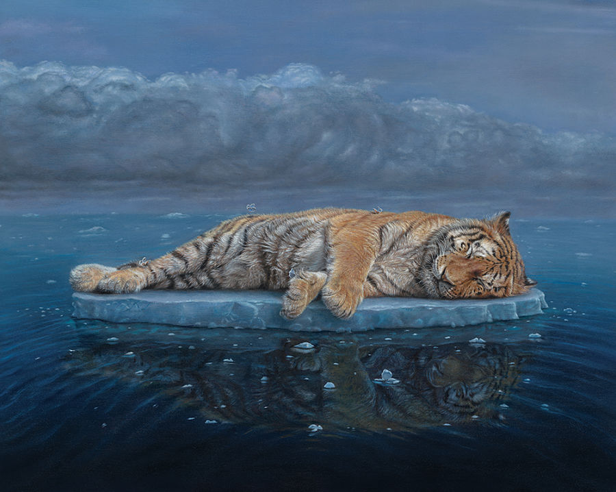 Nicole Evans tiger painting 