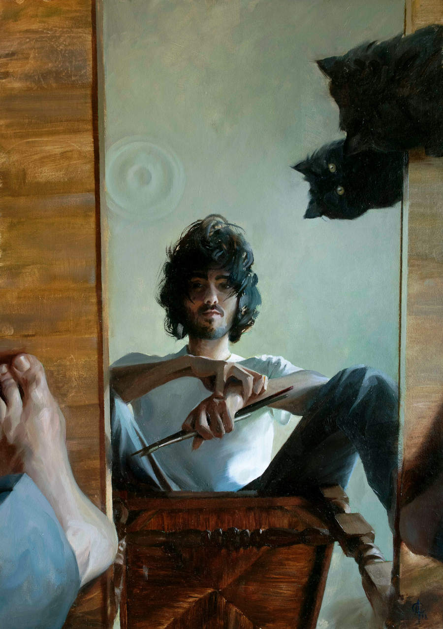 Alexandre-Clair-Self-portrait-with-Kompot