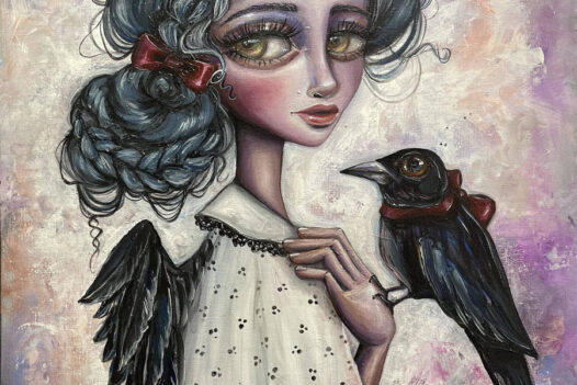 Amanda -Beckham-crow-painting