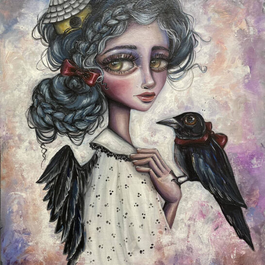 Amanda -Beckham-crow-painting