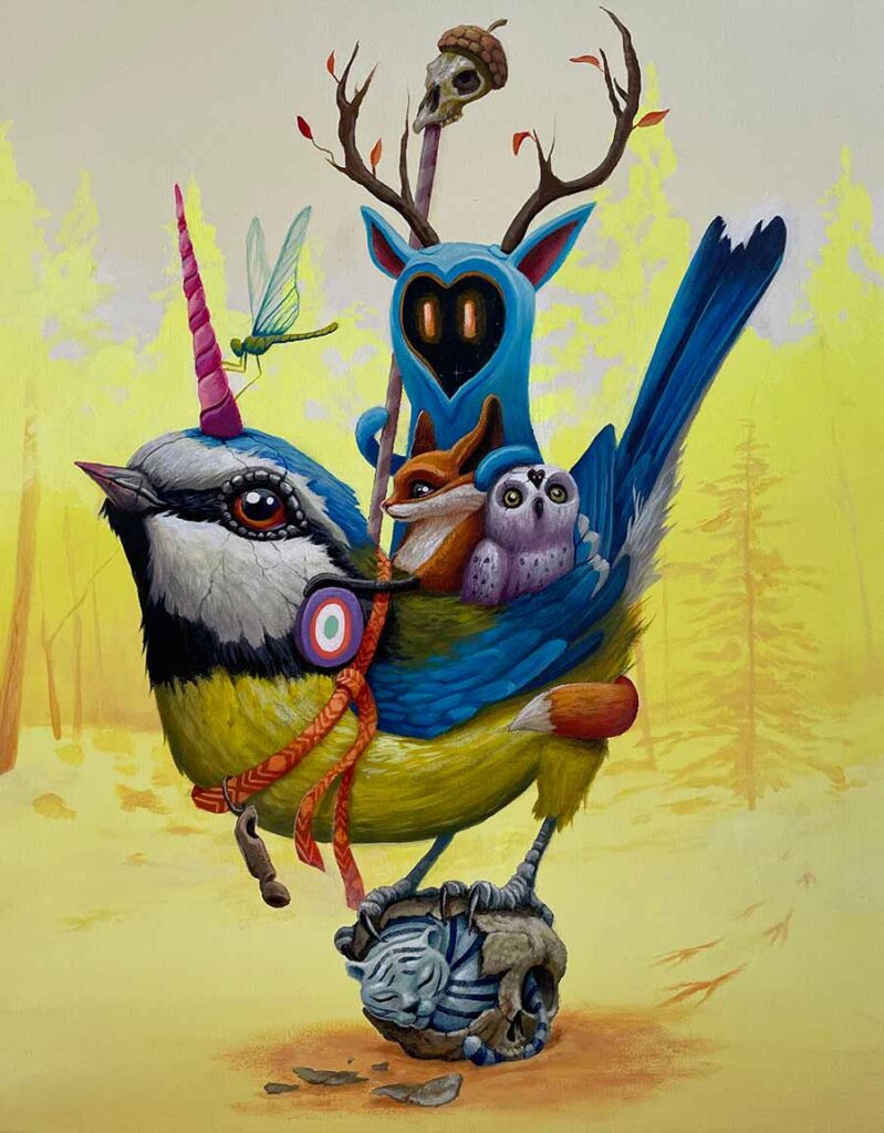 DULK - painting
The Forest Keeper, 2021 
Acrylic on canvas, 13 x 16" 