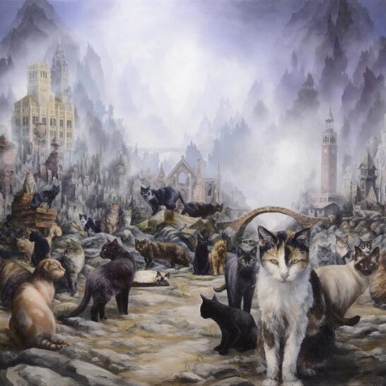 Brian Mashburn - Beautiful Bizarre Magazine - Animalia - cat painting
