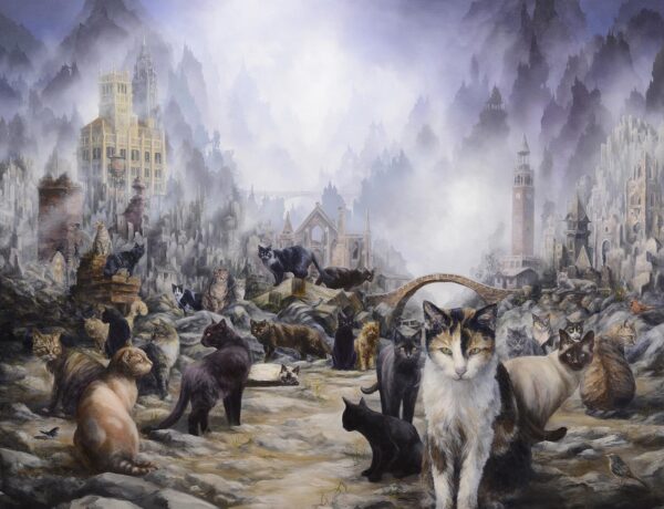 Brian Mashburn - Beautiful Bizarre Magazine - Animalia - cat painting