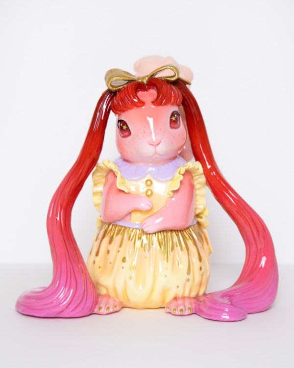Tina Yu pink squirrel sculpture