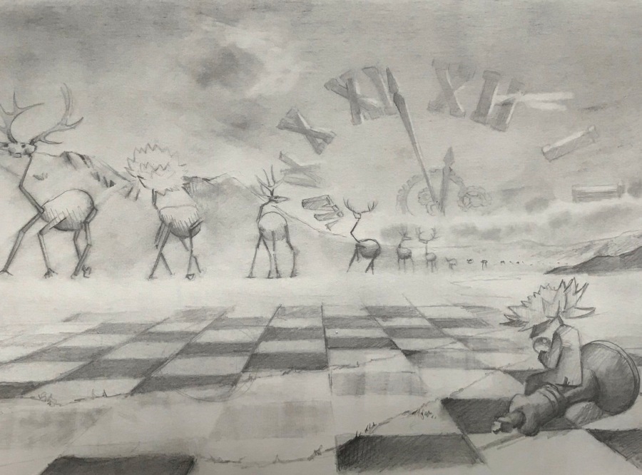 william-d-higginson-drawing-chessboard-variation