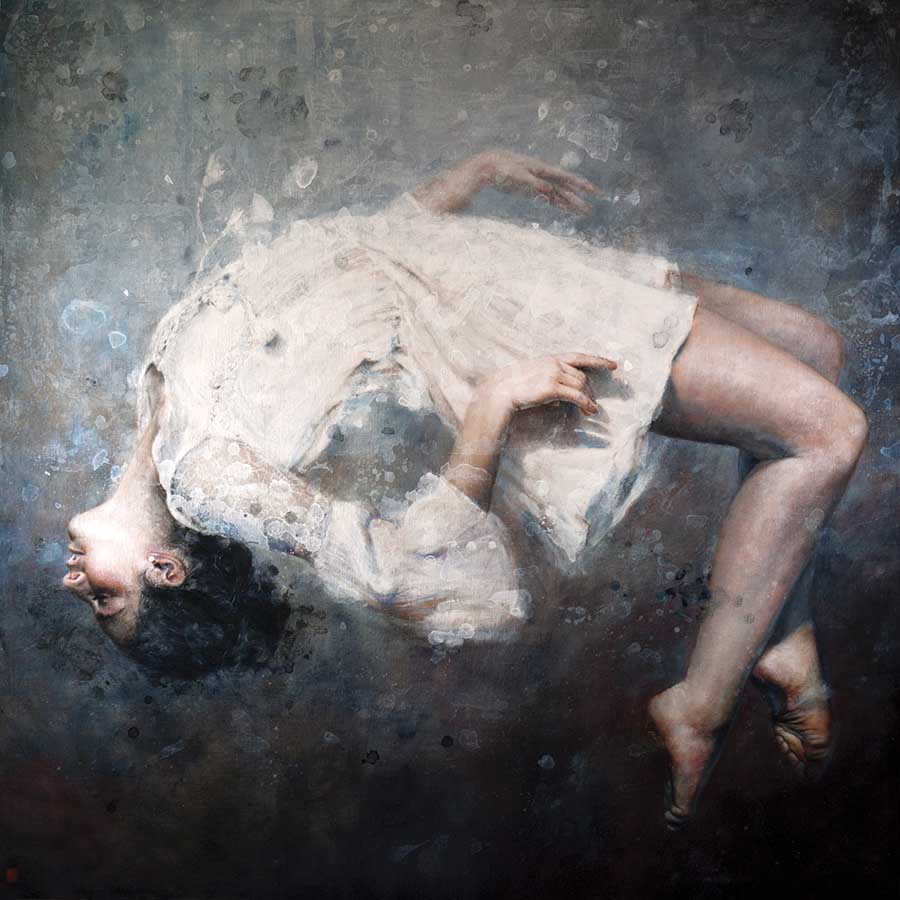Stratton_Limitless_Oil Linen on Panel_36 x36 inches - Figurative painting