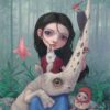 Thomas Ascott - nestled - pop surrealism painting