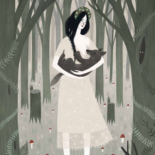 Alexandra Dvornikova - little wolf - digital art