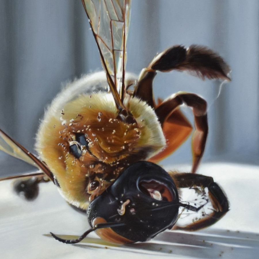 Chil-Mott-Bee-Oil-Painting