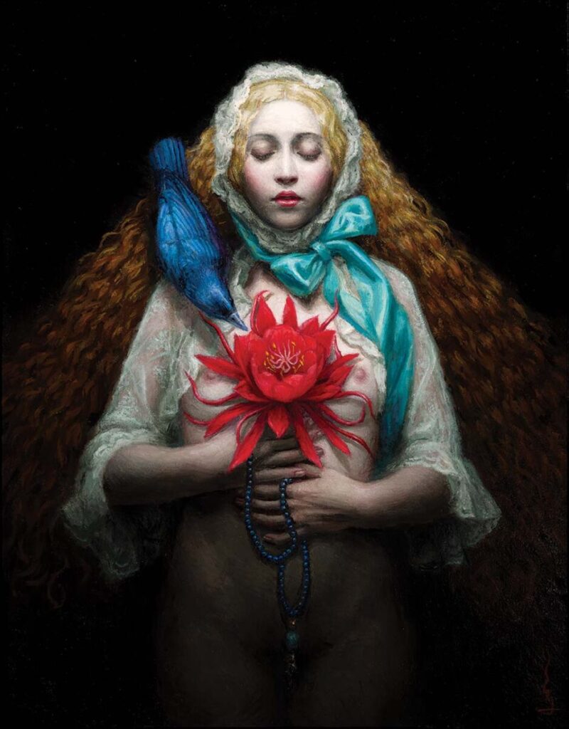 Chie Yoshii_Flower of soul_figurative painting