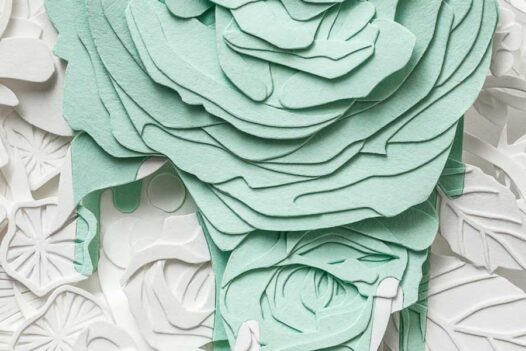 Close-up of Bleed in Green