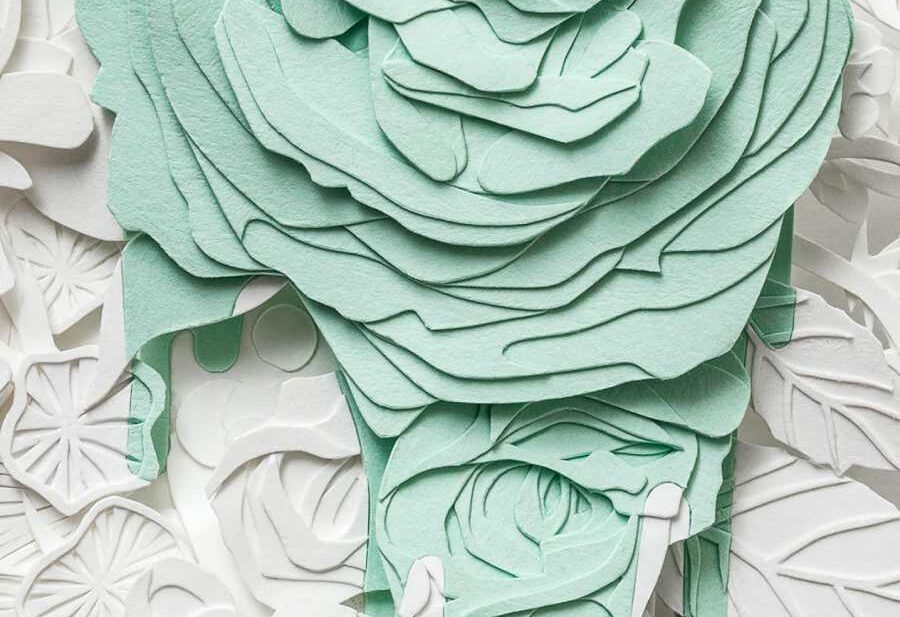 Close-up of Bleed in Green