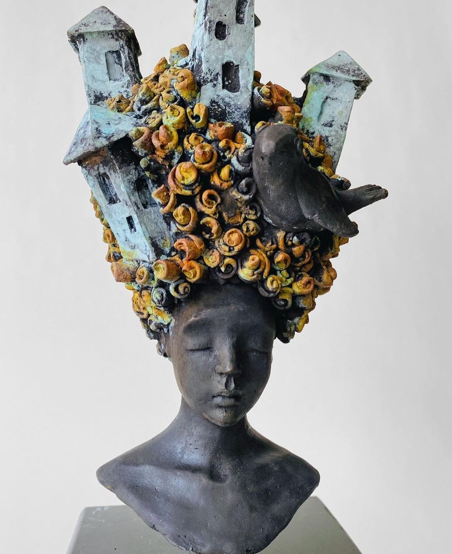 Francesca-Dalla-Benetta-Sculpture-Hair-Houses