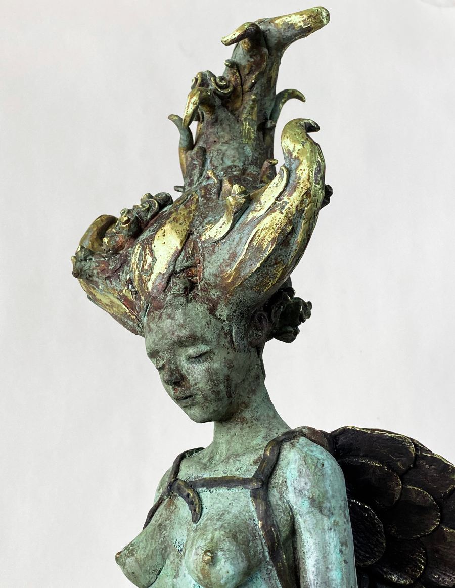 francesca-dalla-benetta-bronze-sculpture-yekun-detail