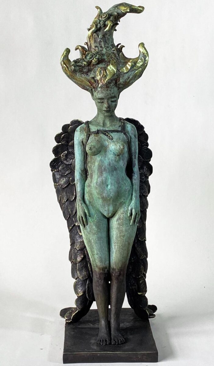 francesca-dalla-benetta-bronze-sculpture-yekun-front