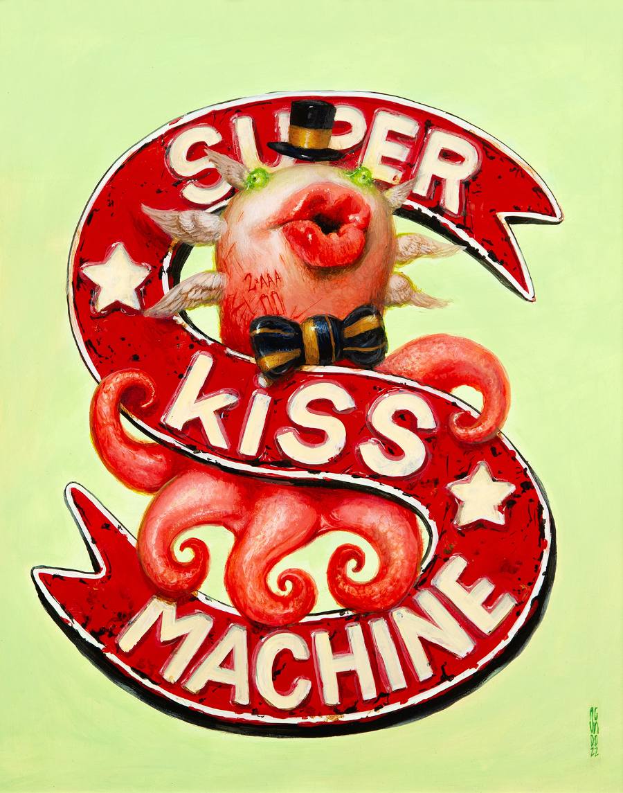Jesus-Aguado-Super-Kiss-Machine-Painting